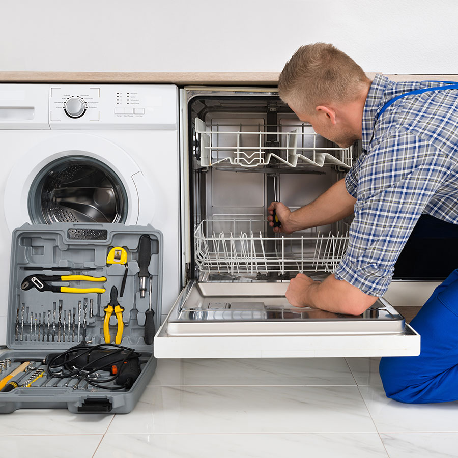 Astianpesukoneen ja pyykinpesukoneen asennus